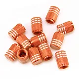 12 Piece American Flag Valve Stem Cap, Orange, view 3