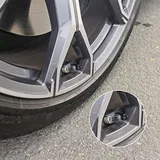 4 Piece Aluminum Tire Valve Cap, Grey, view 4
