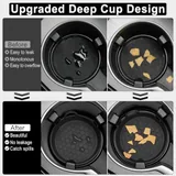 4 Piece Cup Holder Coaster, Black, view 2