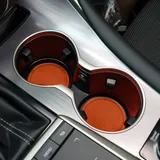 4 Piece Cup Coaster, Orange, view 4