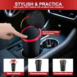 Trash Can with Lid, Black, view 3