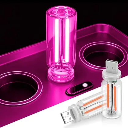 2 Piece USB Lights, Pink
