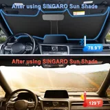 300T Windshield Sun Shade, Black, view 3