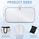 300T Windshield Sun Shade, Black, view 2