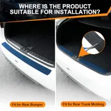 Rear Bumper Protector, Black, view 5