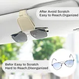 2 Piece Sunglasses Holder, Beige, view 6