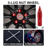 20 Piece M12X1.5 Wheel Lug Nuts, Red, view 5