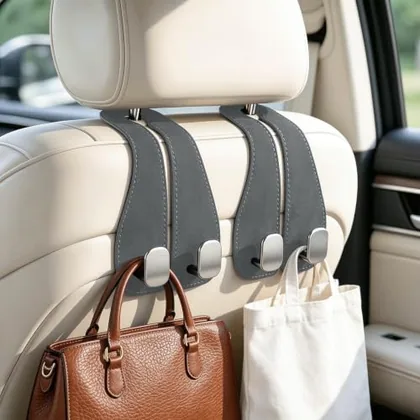 2 Piece Purse Holder Hook, Grey