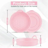 4 Piece Cup Holder Coaster, Pink, view 5