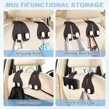 2 Piece Purse Holder Hook, Brown, view 6