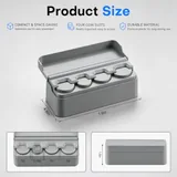 2 Piece Coin Holder, Grey, view 2