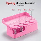 2 Piece Coin Holder, Pink, view 3