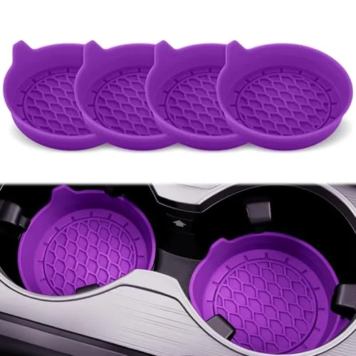 4 Piece Cup Holder Coaster, Purple