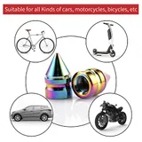 4 Piece Tire Valve Caps, view 4