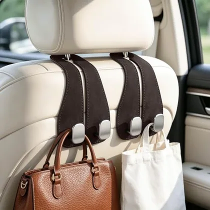 2 Piece Purse Holder Hook, Brown