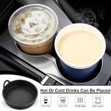 4 Piece Cup Holder Coaster, Black, view 3