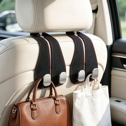 2 Piece Purse Holder Hook, Black