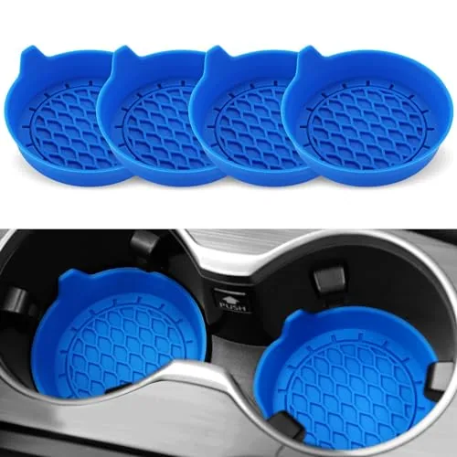 4 Piece Cup Holder Coaster, Blue