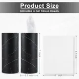 4 Piece Tissue Holder, Black, view 2
