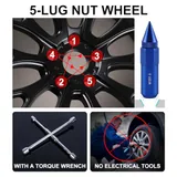 20 Piece M12X1.5 Wheel Lug Nuts, Blue, view 5