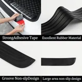 Rear Bumper Protector, Black, view 2