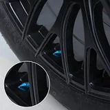 4 Piece Tire Valve Caps, Blue, view 5