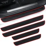 4 Piece Door Threshold Protection, Red