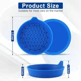 4 Piece Cup Holder Coaster, Blue, view 5