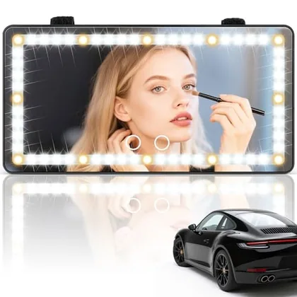 Sun Visor Vanity Mirror, Black