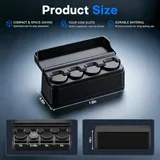 2 Piece Coin Holder, Black, view 2