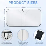 300T Windshield Sun Shade, Black, view 2