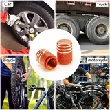 12 Piece American Flag Valve Stem Cap, Orange, view 5