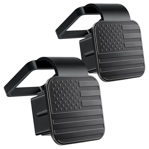 2 Piece 2 Inch Flag Tow Hitch Covers