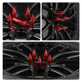 20 Piece M12X1.5 Wheel Lug Nuts, Red, view 6