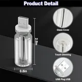 2 Piece LED USB Night Lights, Blue, view 5