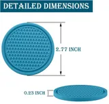 4 Piece Cup Coaster, Blue, view 2