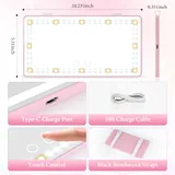 Sun Visor Vanity Mirror, Pink, view 4