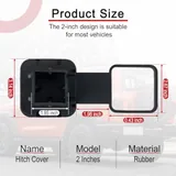 2 Inch Flag Tow Hitch Covers, Red, view 5