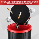 Trash Can with Lid, Black, view 5