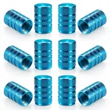 12 Piece Tire Valve Stem Caps, Blue, view 1