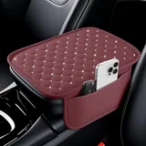 Center Console Arm Rest Cover, Red, view 1