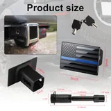 Tow Hitch Cover, Blue, view 2