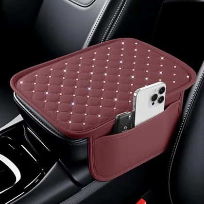 Center Console Arm Rest Cover, Red