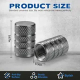 12 Piece Tire Valve Stem Caps, Titanium, view 2