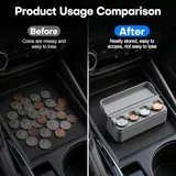 2 Piece Coin Holder, Grey, view 5