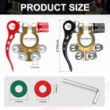 Battery Terminal Clamp Connector, Gold, view 2