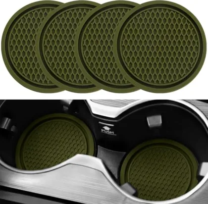4 Piece Cup Coaster, Green