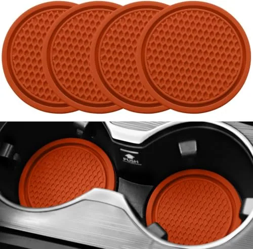 4 Piece Cup Coaster, Orange