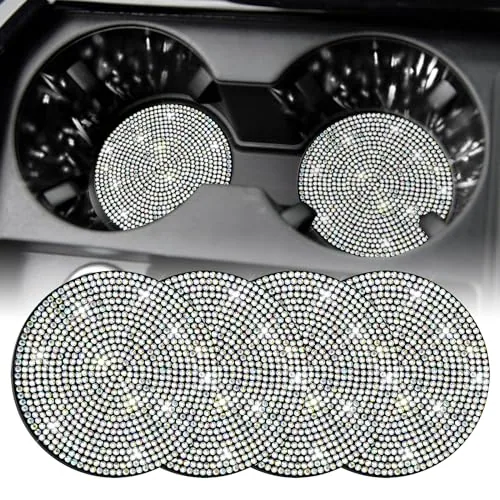 4 Piece Bling Cup Holder Coasters