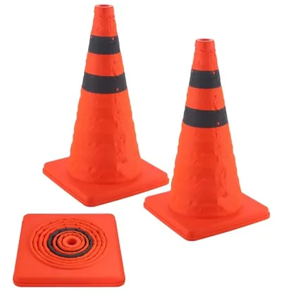 2 Piece 28 inch Traffic Cones